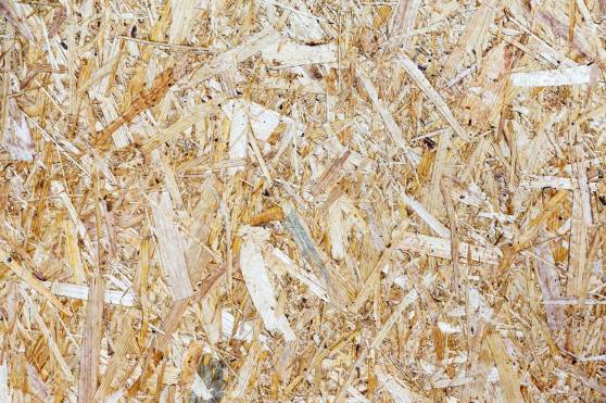 Oriented Strand Board. Chipboard building material. OSB wooden p